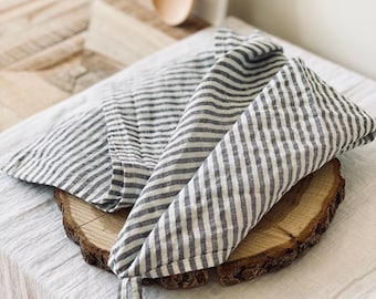 NEW 2x Cotton Tea Towels Pinstripe Designs 50x70cm Teatowel Kitchen Linen 