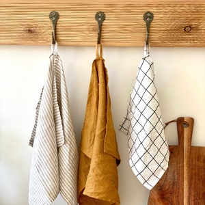 Kitchen Linen Towels - Linen Tea Towel in Various colors - Natural Linen Dishcloths - Kitchen Dish Towel - Linen Christmas Gift