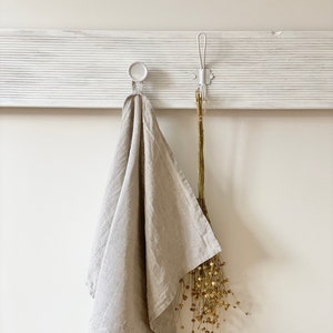 Natural Linen Kitchen Towel. Linen Tea Towel.