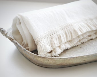 Linen bath towels. Beach towel. Sauna towel. Soft linen bath towels. Towel with tassel fringe. Handmade towel. Fringe towel