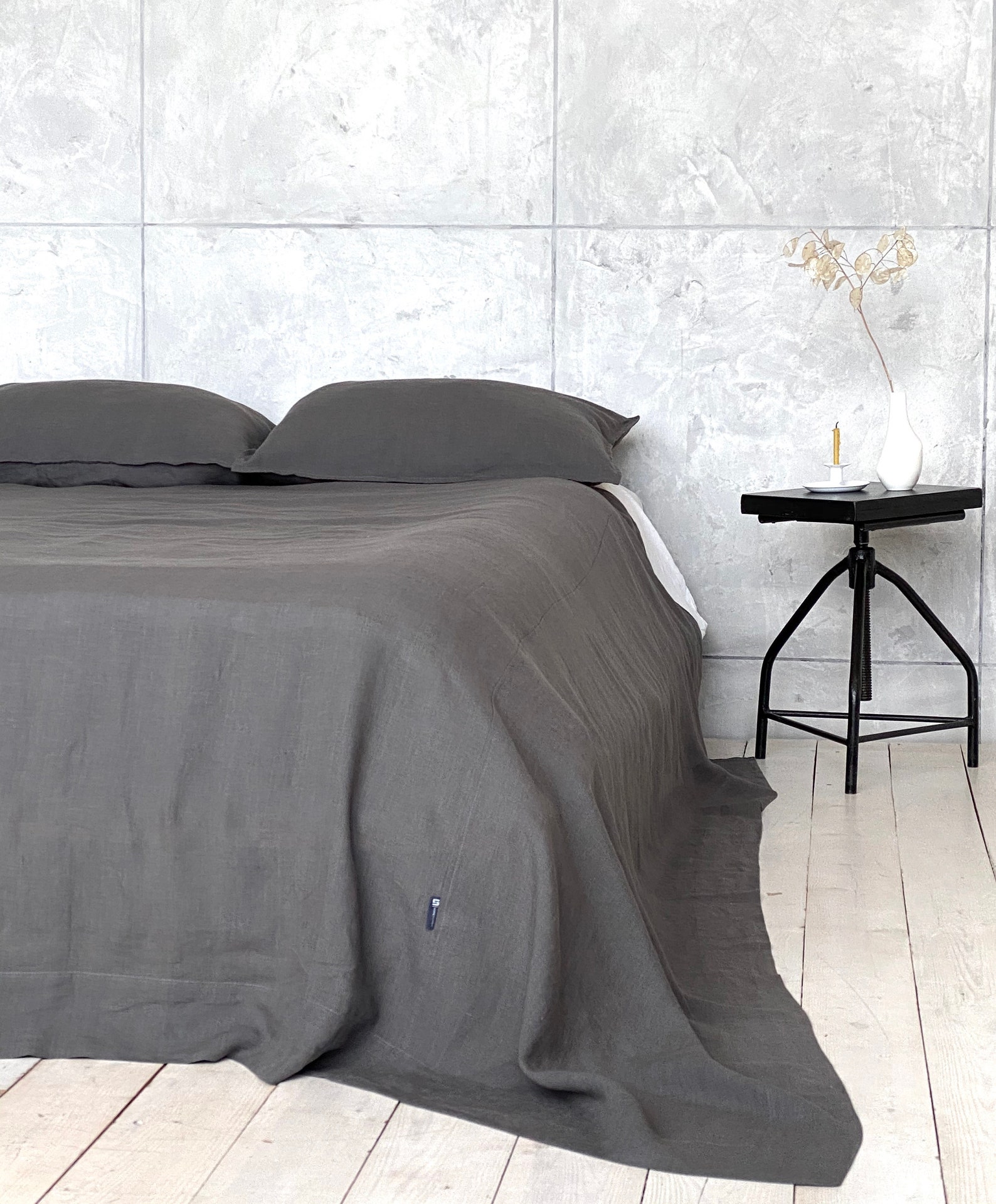 Linen Bedspread Natural Linen Bed Cover Linen Bed Throw in Etsy
