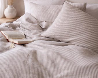 Linnen dekbedovertrek met kokosknopen – stonewashed beddengoed – natuurlijk 100% linnen dekbedovertrek in verschillende kleuren en aangepaste maten