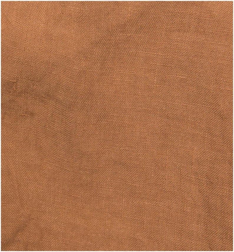 Linen bedspread Natural linen bed cover in terracotta Stonewashed linen bed throw in many sizes Linen counterpane Washed linen quilt zdjęcie 8