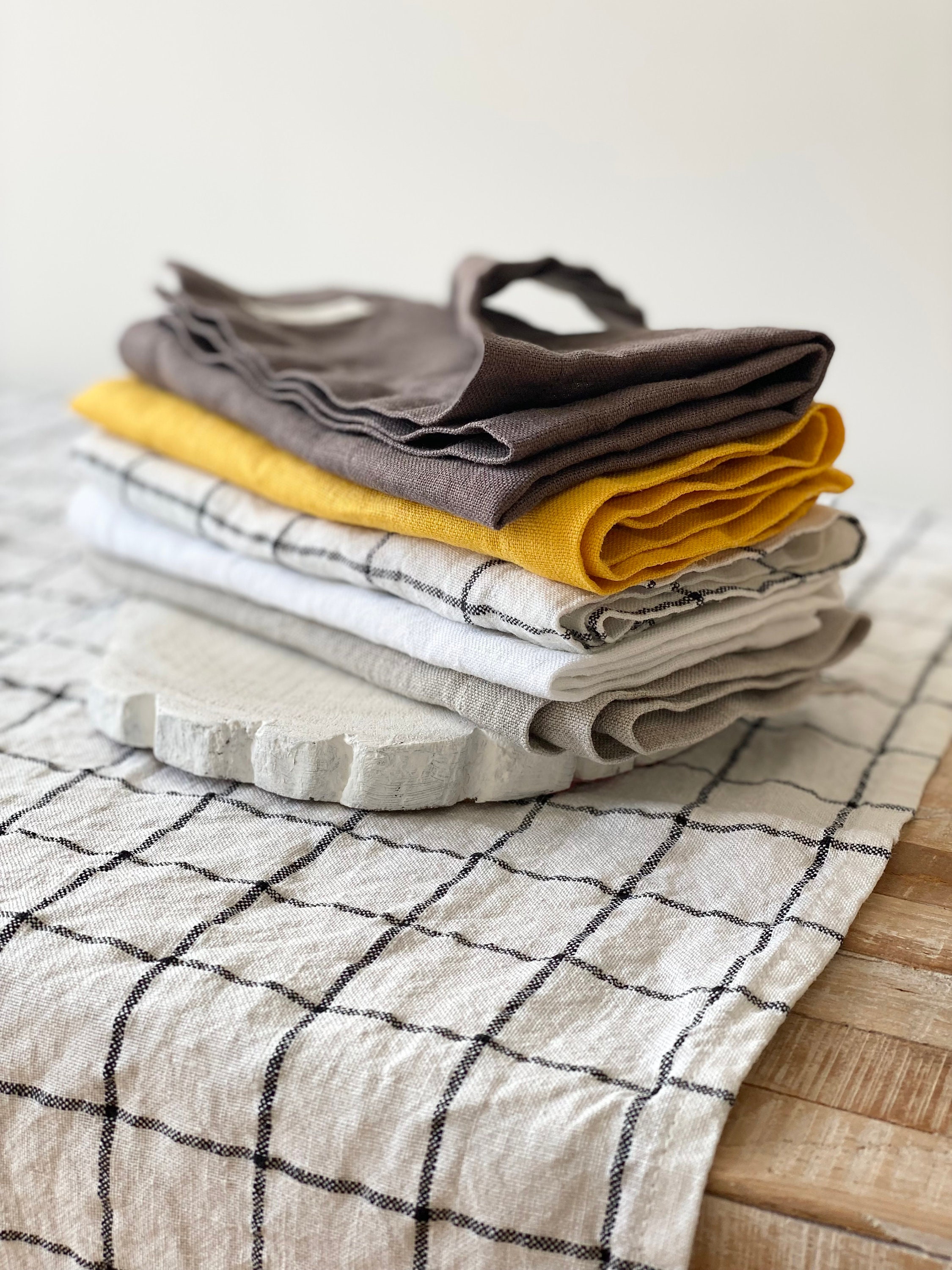 Brown Napkins. Set of Linen Napkins. Natural Stonewashed Linen Etsy