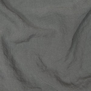 Stone Washed Linen Bedding in Gray. Linen Duvet Cover. Luxury Linen Bedding. Natural Linen Duvet Cover. image 5