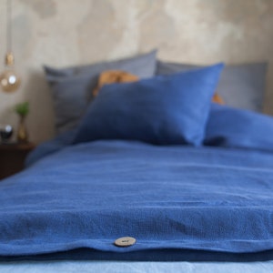Linen bedding SET Linen Duvet Cover and 2 pillowcases Queen King Double Custom Soft linen bedding Many colors zdjęcie 6