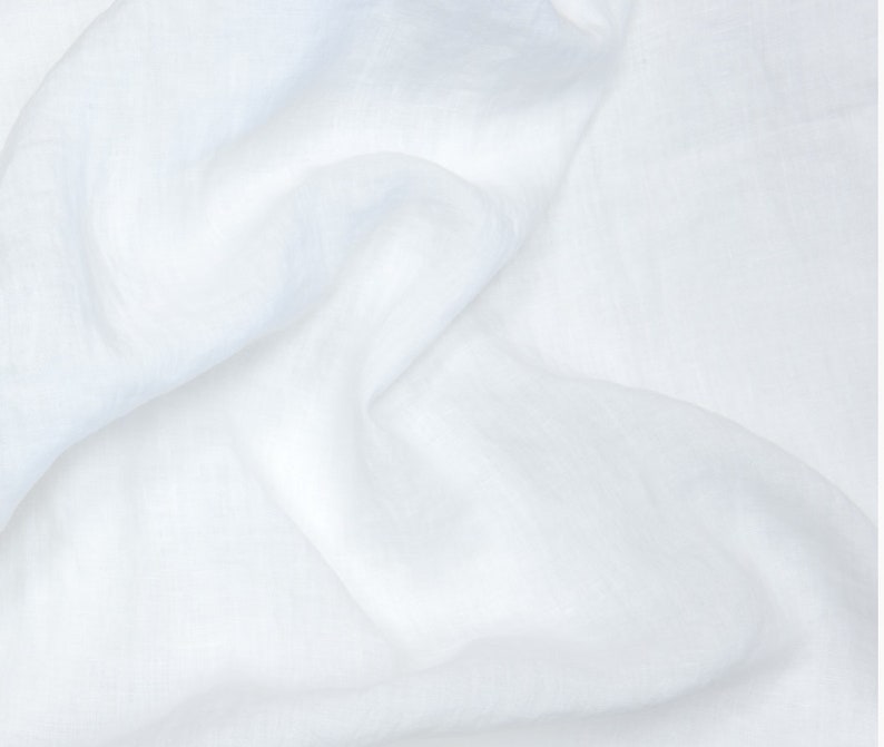 Linen Shirt in white. Drop shoulder shirt. Washed linen shirt. Linen everyday shirt. Elegant Oversized Linen Shirt. Handmade Linen Clothes. image 5