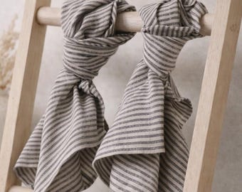 Linen Kitchen Towel Set (2) - Handmade, Absorbent Tea Towels. Hand Linen Towel.
