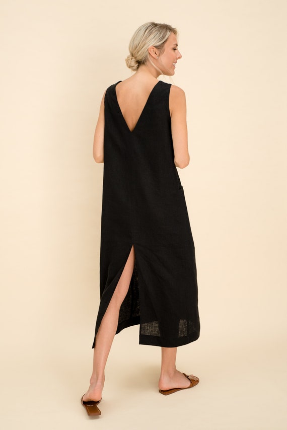 Casual Pocket Slit V Neck Long Dresses(7 Colors) Casual Pocket Slit V Neck Long Dresses(7 Colors)