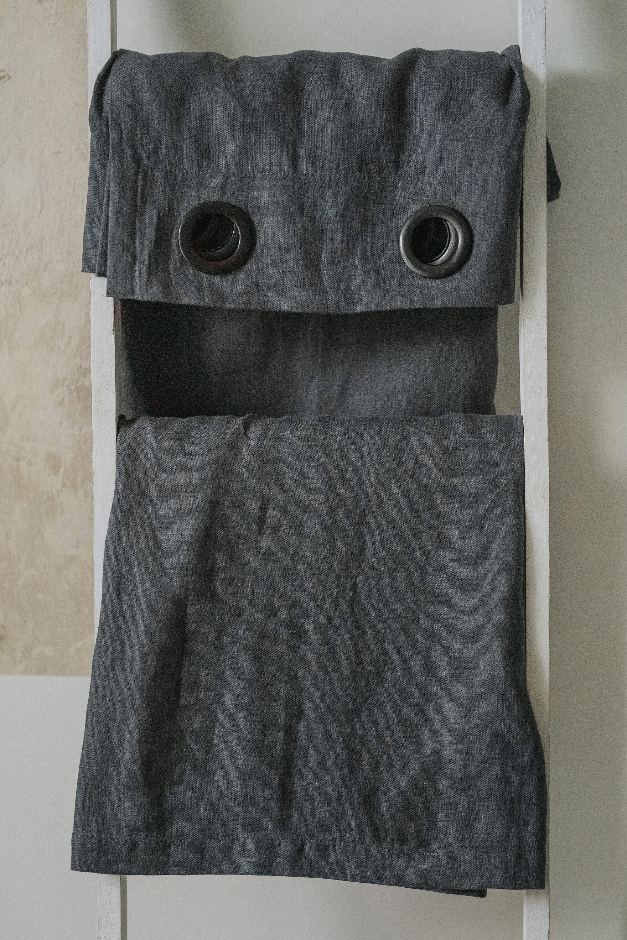 Linen Curtains Linen Curtains With Grommets Stonewashed Etsy