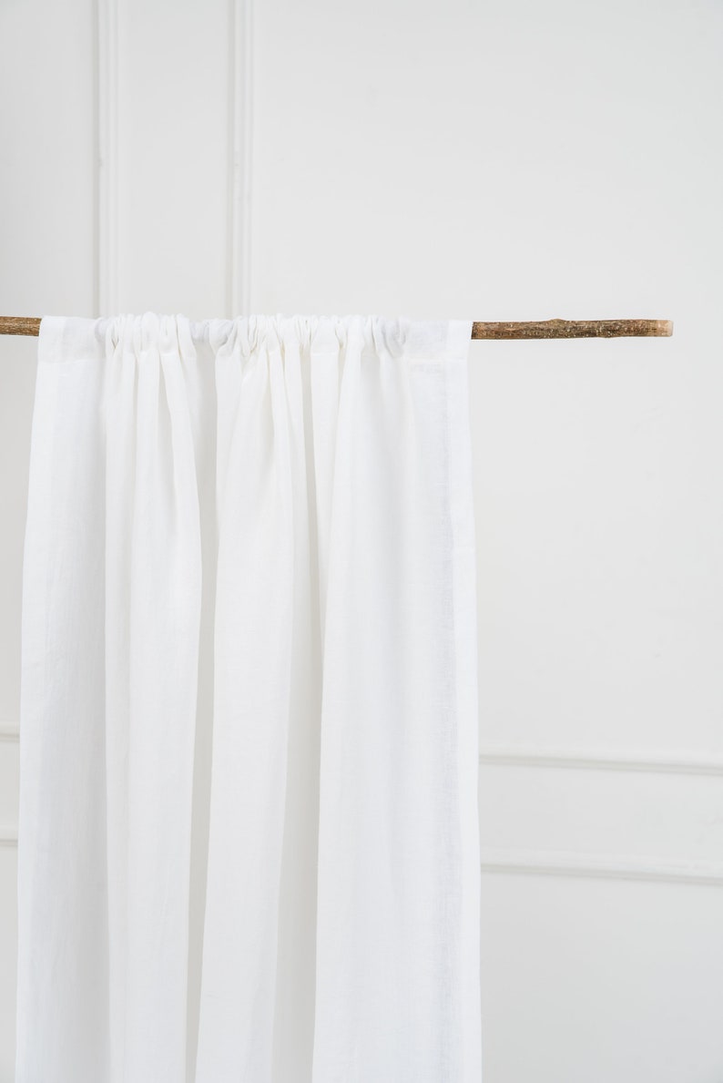 Cafe Linen Curtains. Short Linen Curtains. Kitchen Linen Etsy