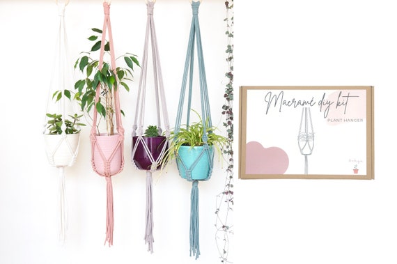 Macrame Kit - Macrame Plant Hanger kit for Beginners