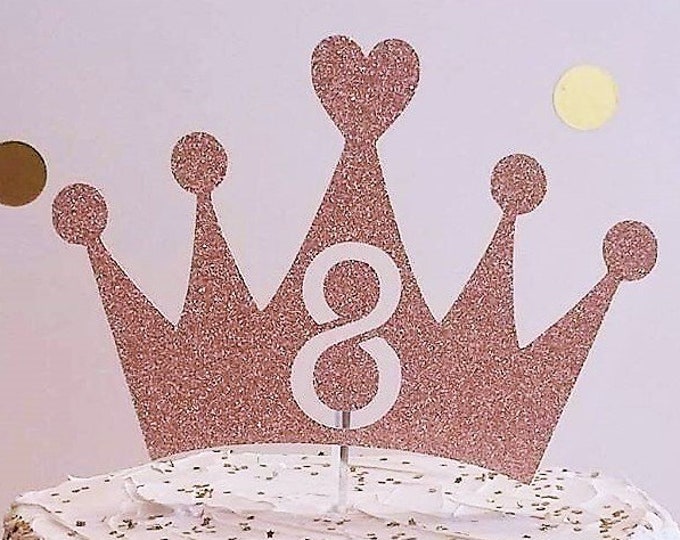 Crown Cake Topper, Tiara Cake Topper, Princess Birthday Party - Etsy