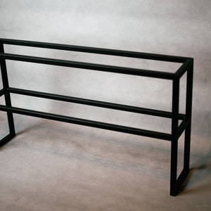 Minimalistischer Loft Industrial Schuhständer 2-Tier-Rack für ultimative Organisation Bild 8