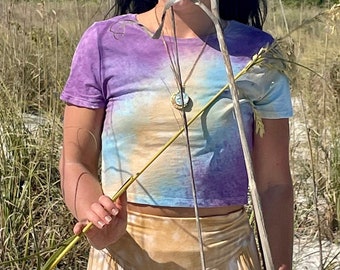 Watercolor Crop top, tie dye crop top, hippie crop top, hippie tie dye top, marble crop top, tie dye shirt, tie dye crop tee, hippie crop te
