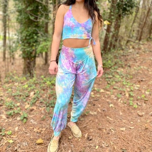Pastel boho pants, tie dye boho pants, hippie harem pants, pastel harem pants, pastel yoga pants, tie dye harem pants, tie dye yoga pants,