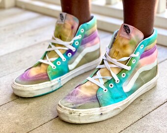 vans tie dye high tops