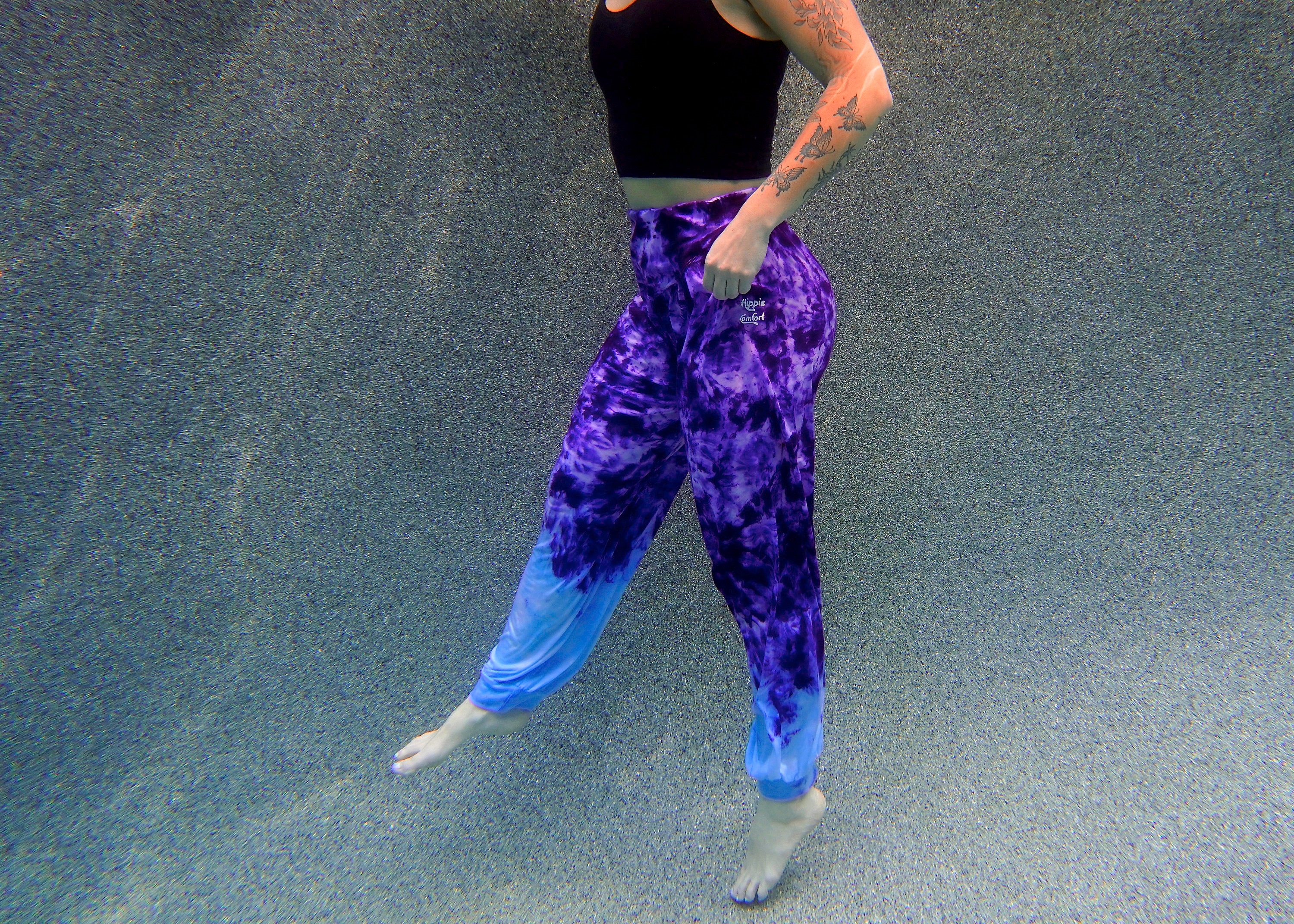 Purple Boho Pants, Tie Dye Boho Pants, Tie Dye Harem Pants