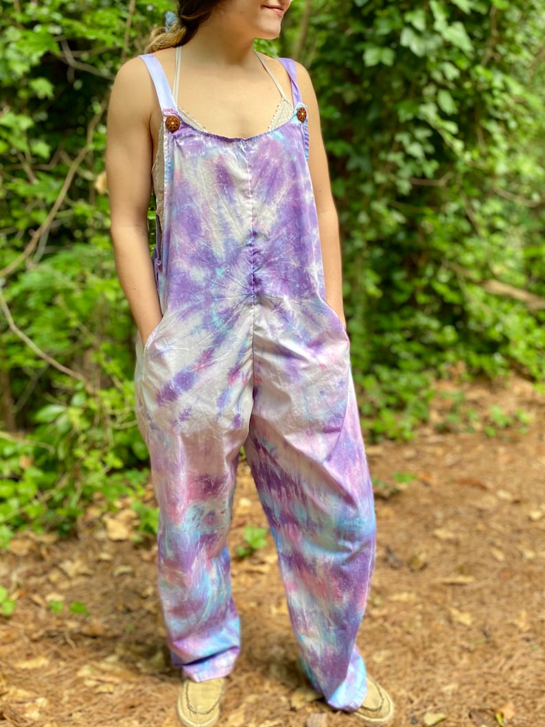 Tie Dye Jumpsuit Swirl Overalls Handmade Overalls Handmade Etsy