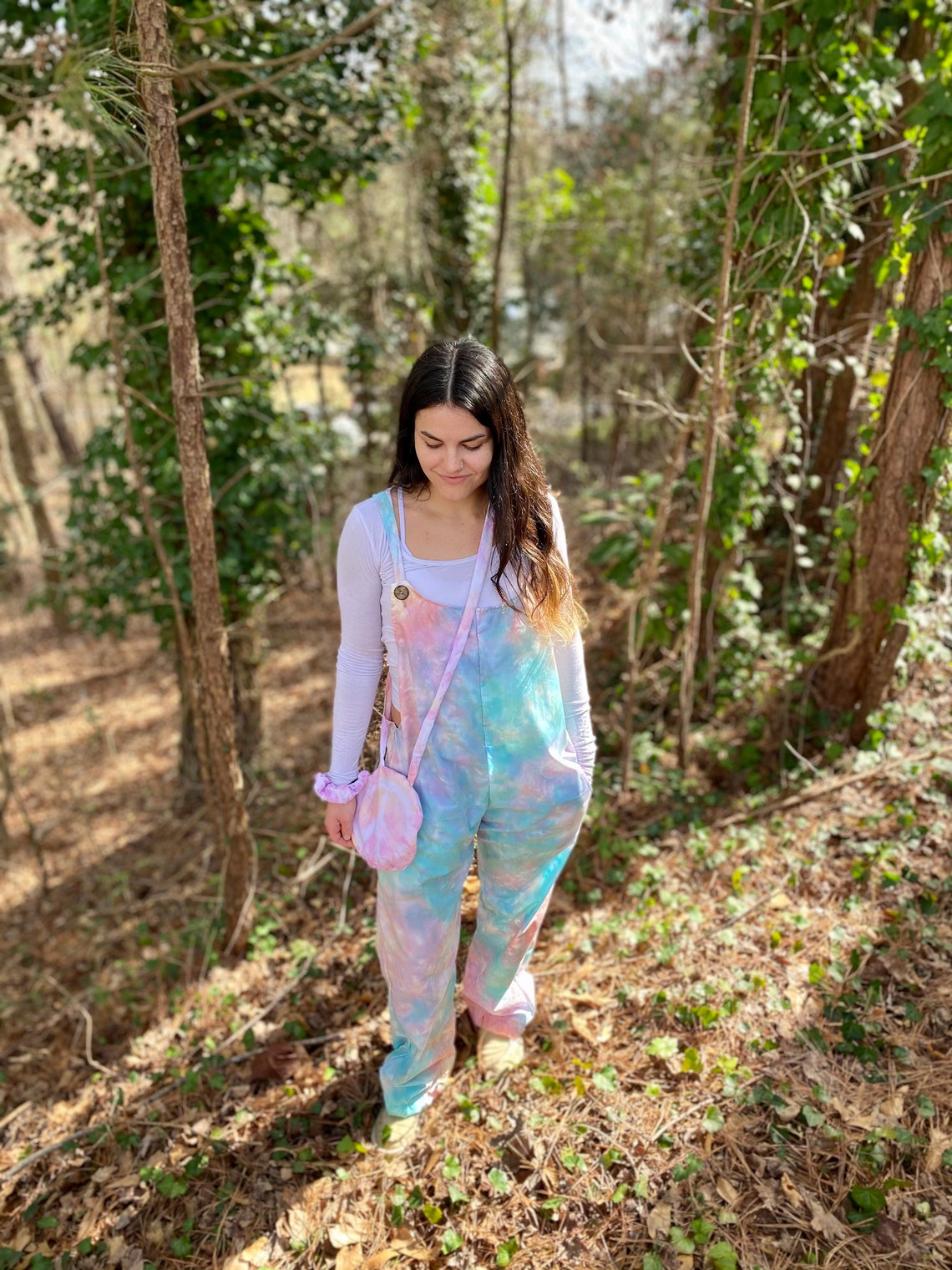 Jumpsuit Alma Tie Dye Powder/ Sand main image 1