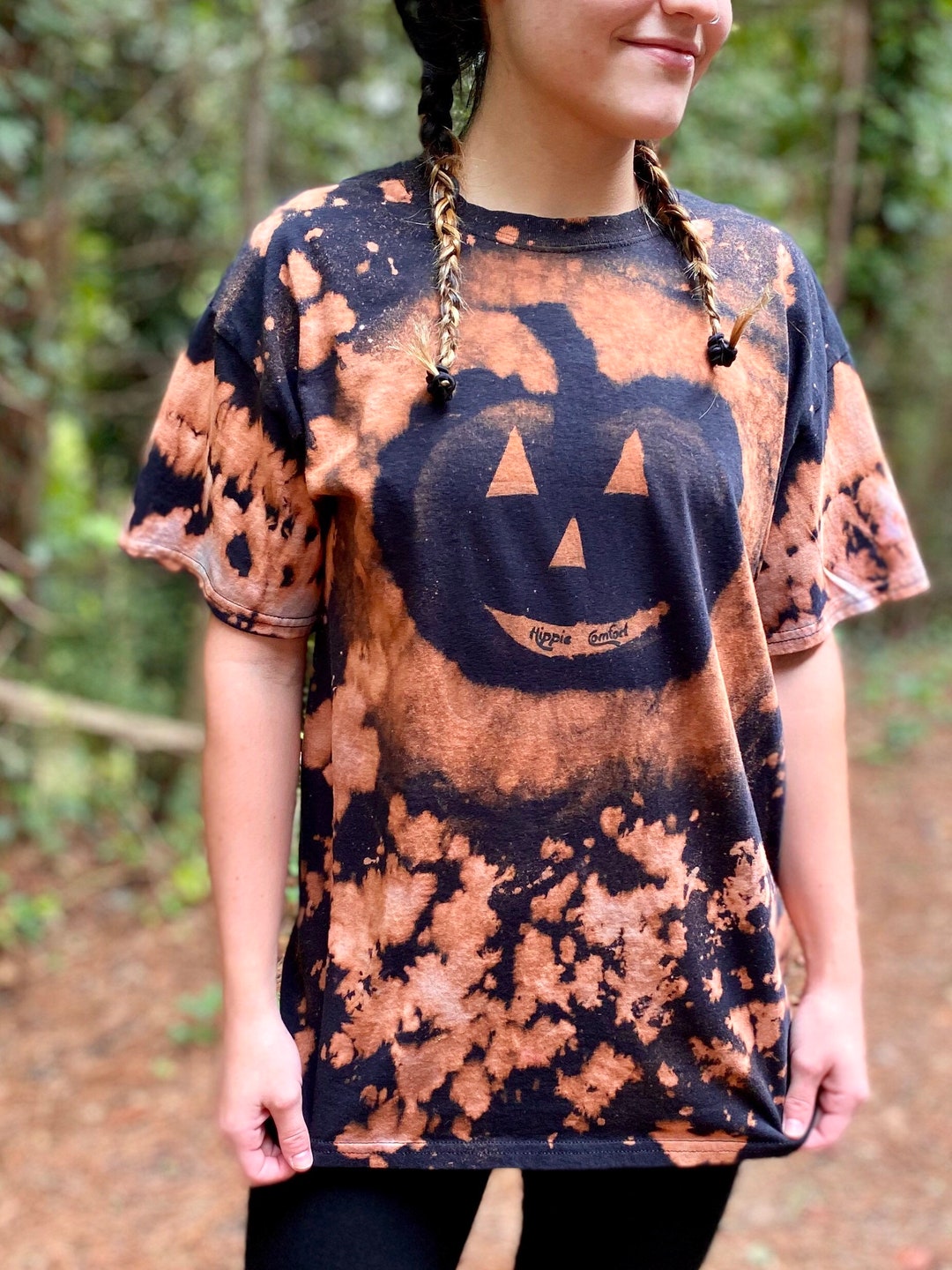 Bleached Halloween Shirt, Pumpkin Bleach Shirt, Heady Bleach Shirt