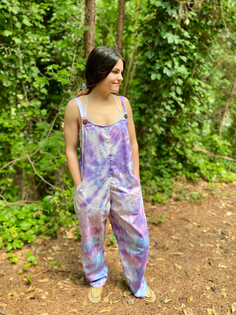 Tie Dye Jumpsuit Swirl Overalls Handmade Overalls Handmade Etsy