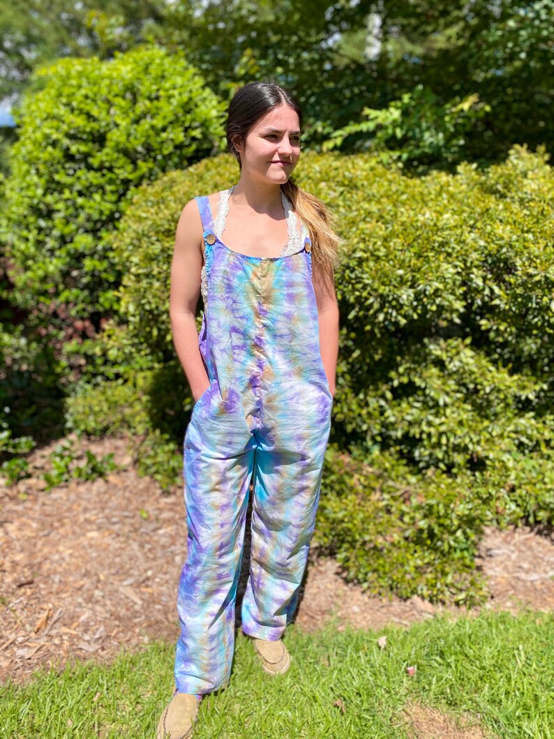 Handmade Tie Dye Overalls Handmade Boho Overalls Hippie | Etsy