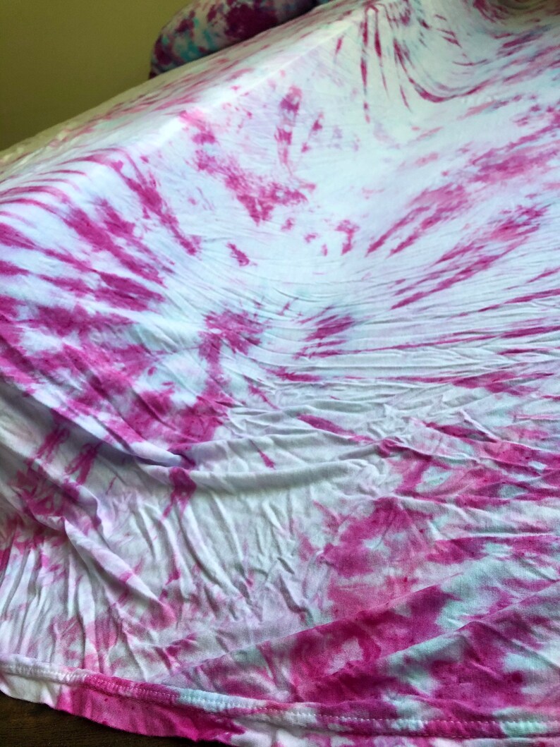 Boho Swirl Tie Dye Sheets Hippie Sheet Set Swirl Pillow Etsy