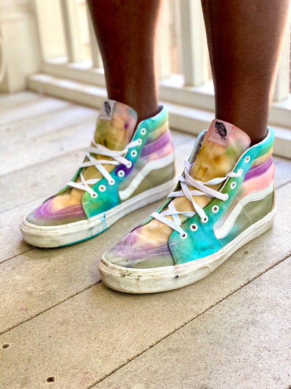 tie dye vans high tops