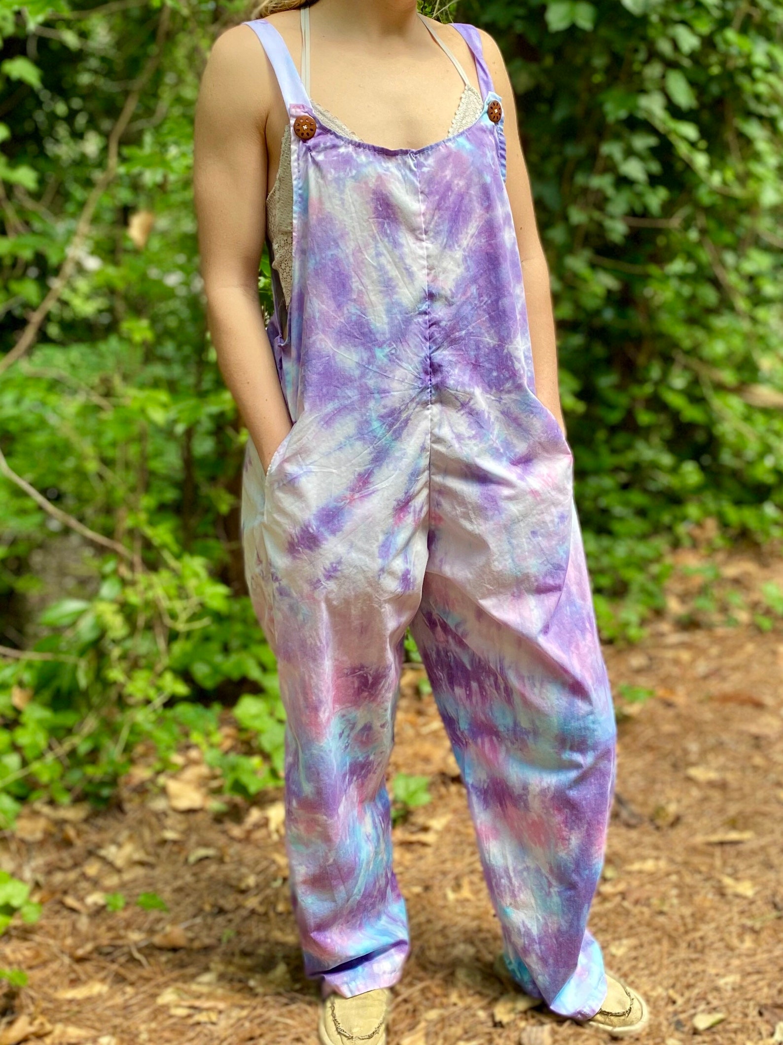 Tie Dye Jumpsuit Swirl Overalls Handmade Overalls Handmade Etsy