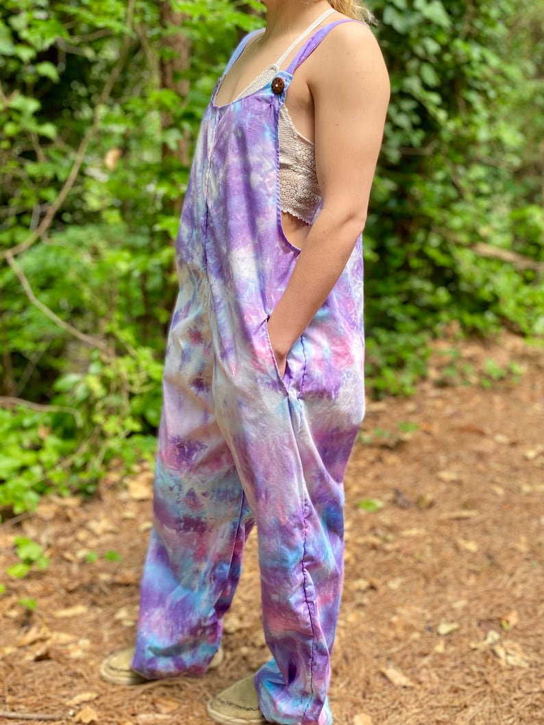 Tie Dye Jumpsuit Swirl Overalls Handmade Overalls Handmade Etsy