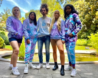 Pepsi Blue Tie Dye Jogger Sweatpants Athleisure Pants Womens