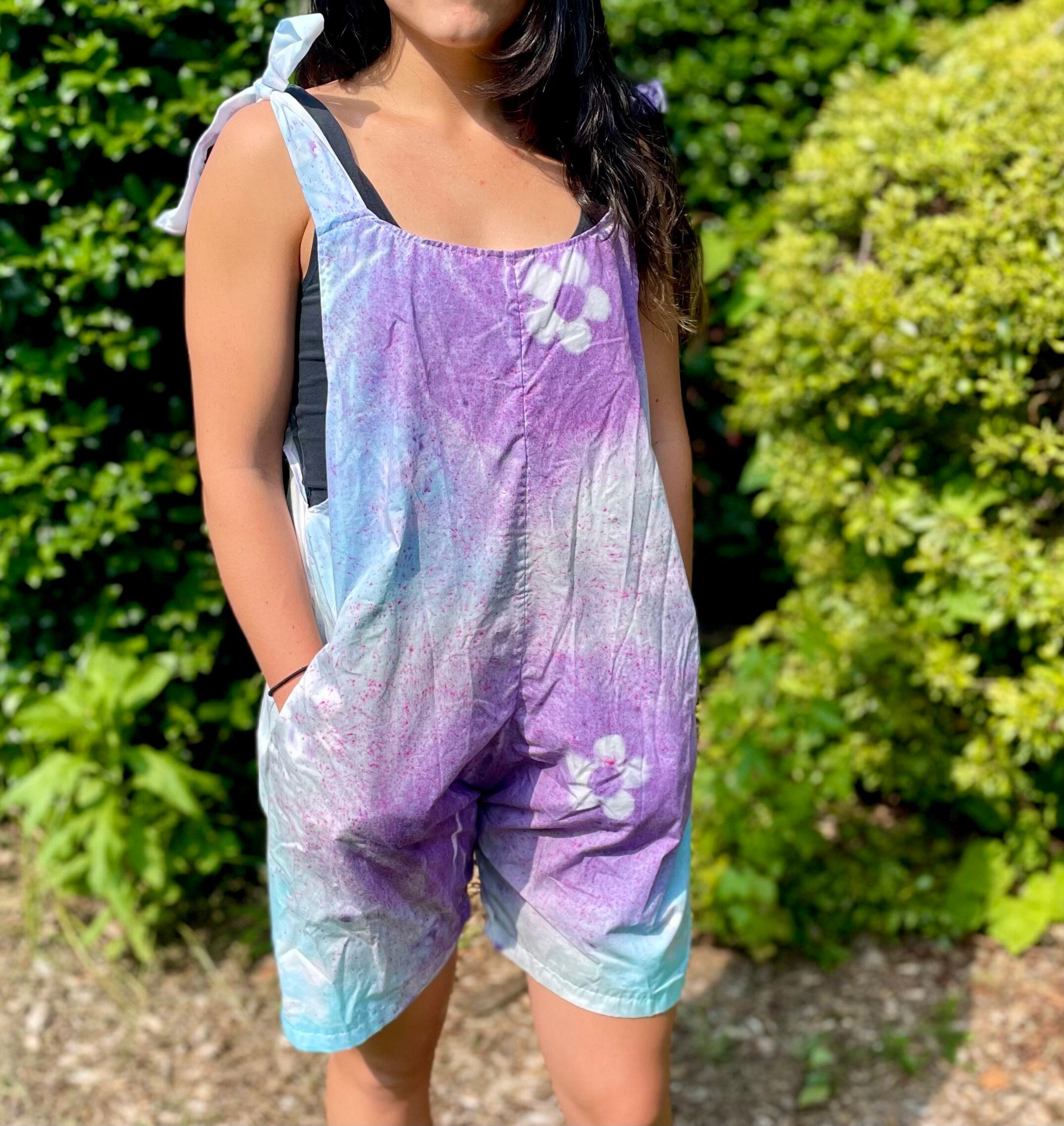 Tie Dye Romper Hippie Flower Romper Hippie Jumpsuit Etsy UK