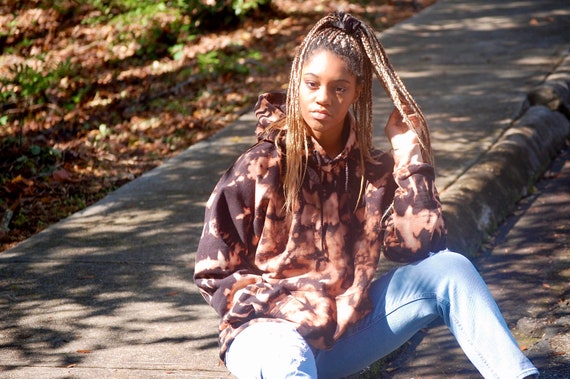 Star Bleach Hoodie Bleach Dye Hoodie Bleached Sweatshirt Star Sweatshirt Hippie Hoodie Bleach Dye Sweatshirt Tie Dye Hoodie Tie Dye Etsy