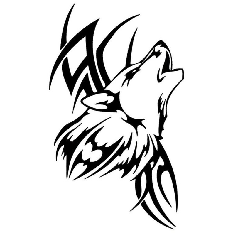 Wolf Decal for Car Suv Truck Etsy