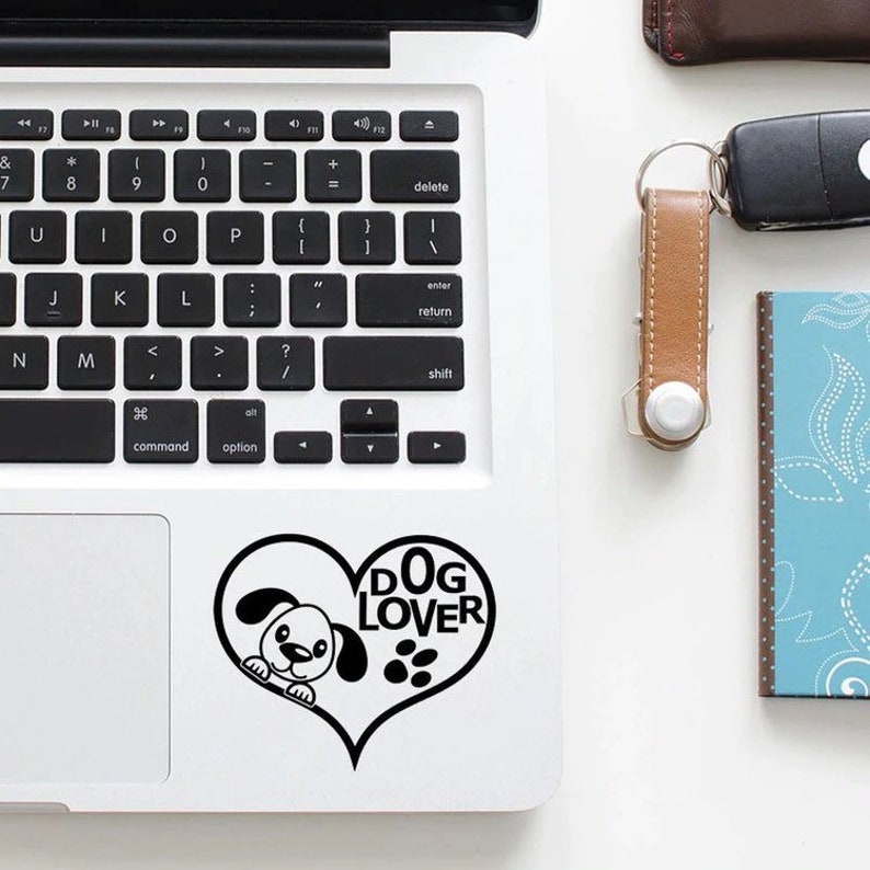 Dog lover decal for trackpad