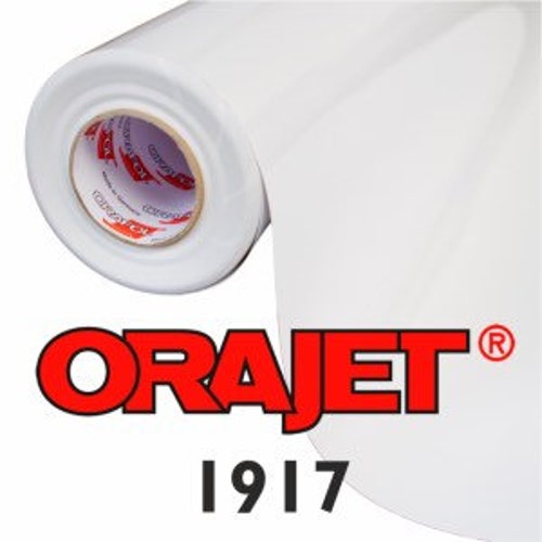 Printable Inkjet Adhesive vinyl 1917 orajet eco friendly for regular inkjet printers for making stickers with cricut and cameos.