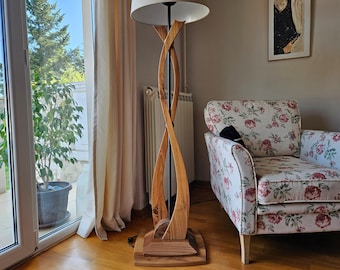 Wooden Handmade Floor Lamp