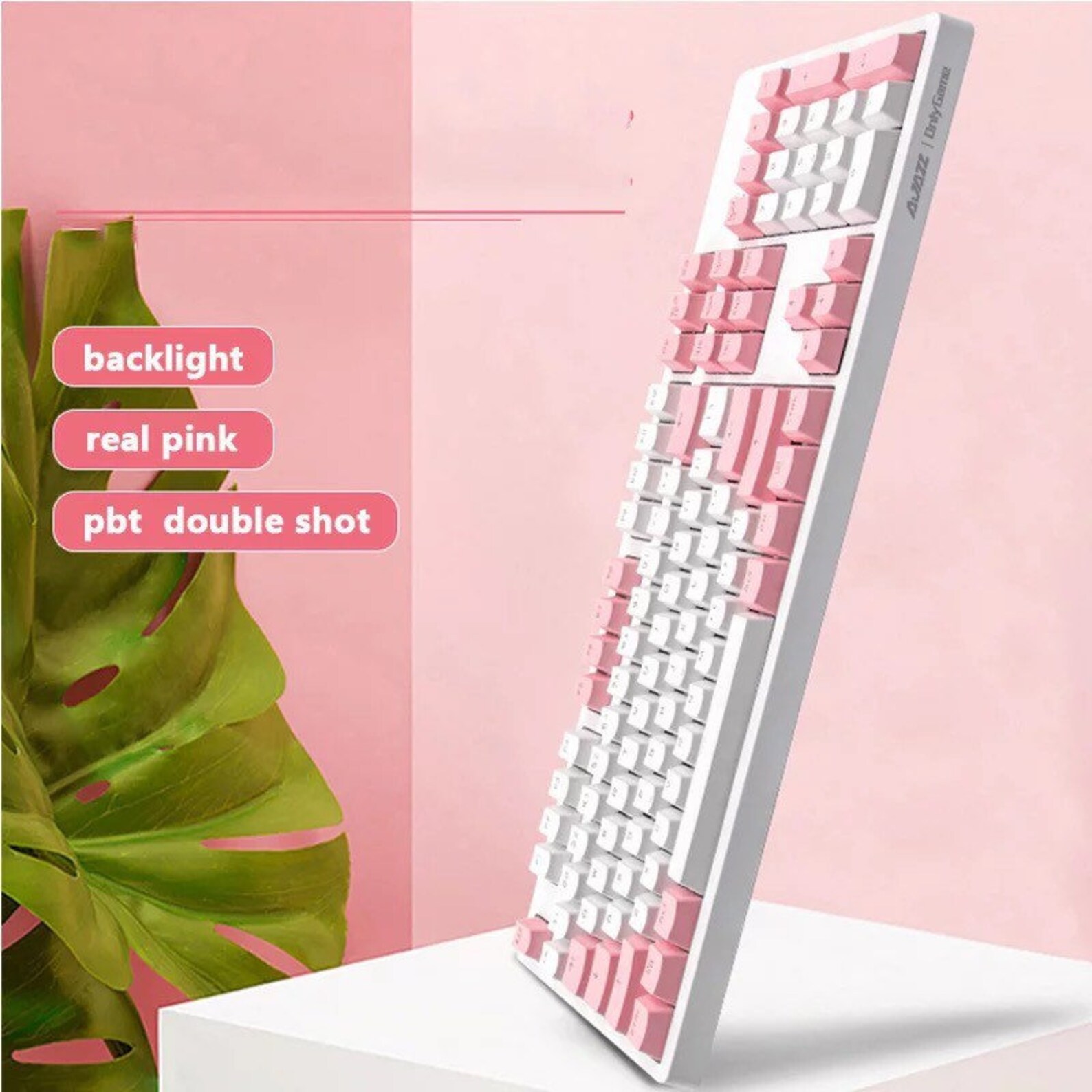 Pink and White Pastel Keycap Set Cherry MX Keycaps Keycaps Etsy