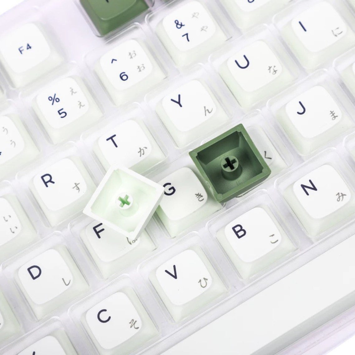Green Tea Matcha Keycap Set Cherry MX Keycaps Keycaps for Etsy