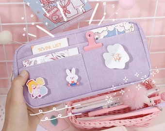 double-sided open soft pencil case LOVELY SWEET 2020 pencil case Star Kirby 