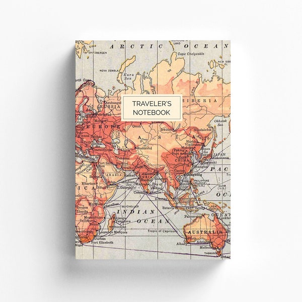 Travel diary to fill out | Travel diary for traveling with a backpack, tent, caravan, motorhome | Notebook for travel | A5 paperback