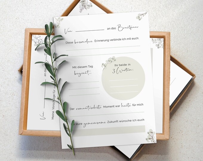 50 Ratschläge-Karten Für Mr & Mrs – Elegantes Gästebuch-Alternative Für Hochzeit, Babyshower, Jubiläum – In Aufbewahrungsbox