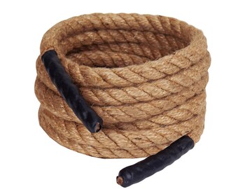 7,5 m Jute-Springseil mit Griffen | Spiel und Spaß für Kinder | Lernzubehör, Kindergarten, Schule, Garten