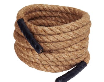 10 m Jute-Springseil mit Griffen | Spiel und Spaß für Kinder | Lernzubehör, Kindergarten, Schule, Garten