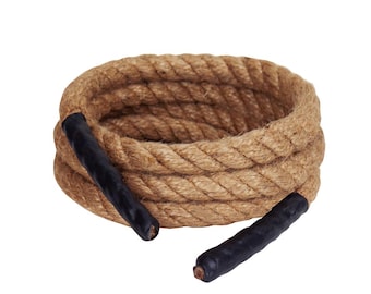 2,5 m Jute-Springseil mit Griffen | Spiel und Spaß für Kinder | Lernzubehör, Kindergarten, Schule, Garten