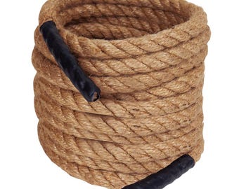 20 m Jute-Springseil mit Griffen | Spiel und Spaß für Kinder | Lernzubehör, Kindergarten, Schule, Garten