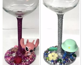 Scrump Lilo /& Stitch Birthday Gin Glass Drinking Glass Gift for Her.284
