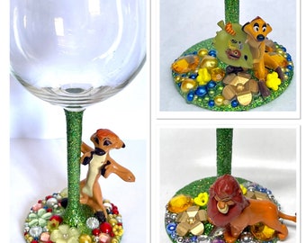 Character wine glass - the lion king