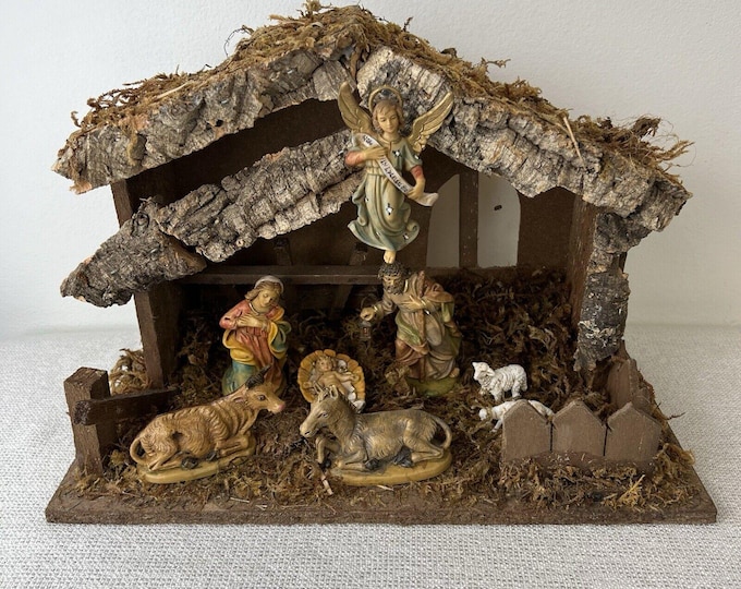 Fontanini Soldat Romain Avec Bouclier 12CM Statue En Résine